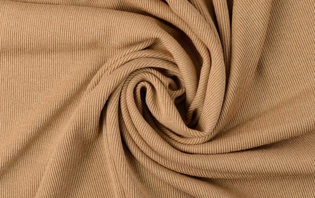 Gebreide rib stof, met glitter, beige. P982-2