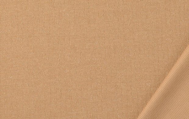 Gebreide rib stof, met glitter, beige. P982-3