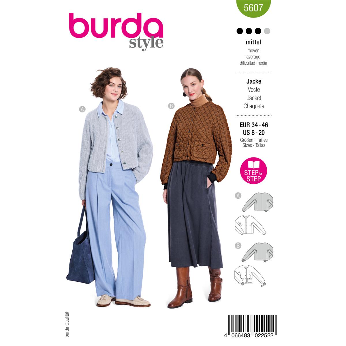 Burda Style, Naaipatroon jasje 5607-1