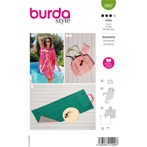 Burda Style, Naaipatroon strand accessoires 5807-1
