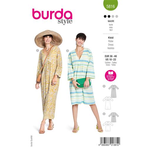 Burda Style, Naaipatroon jurk 5816-1