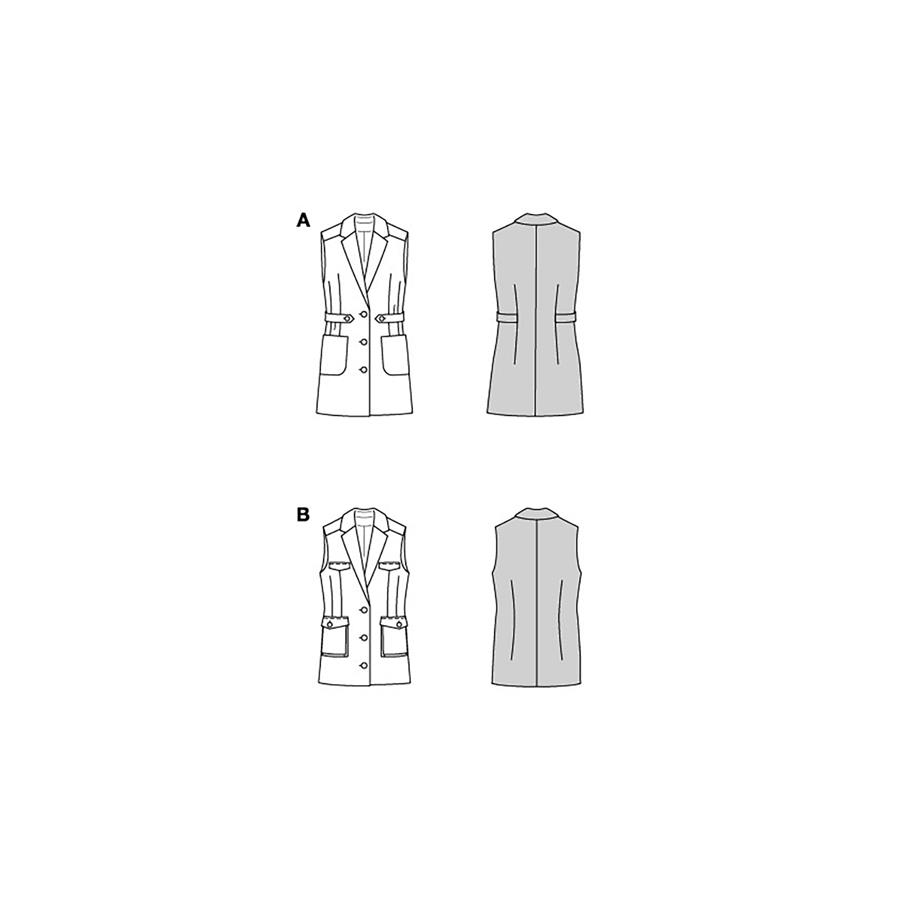 Burda Style, Naaipatroon vest 5827-8