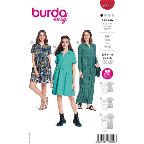 Burda Style, Naaipatroon jurk 5829-1