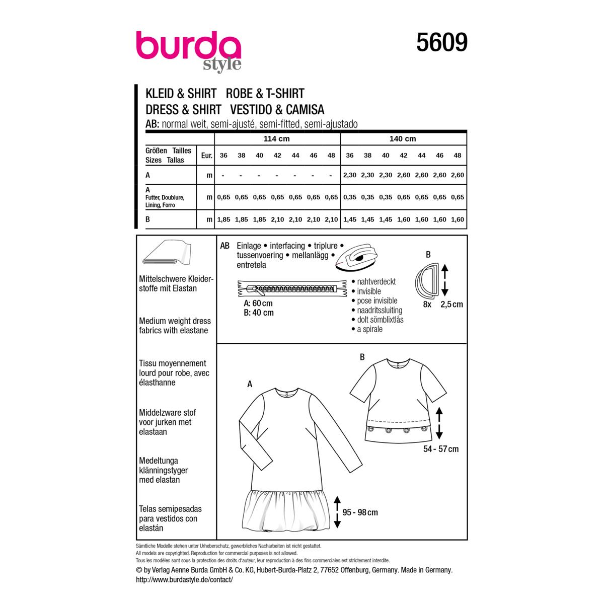 5609-Burda-naaipatroon-jurk-en-blouse