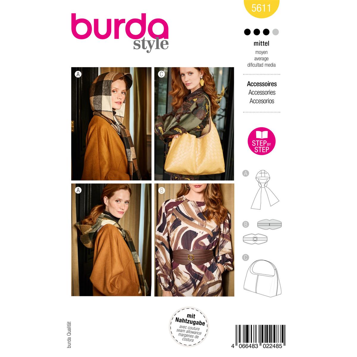 5611-Burda-naaipatroon-sjaal-riem-en-tas