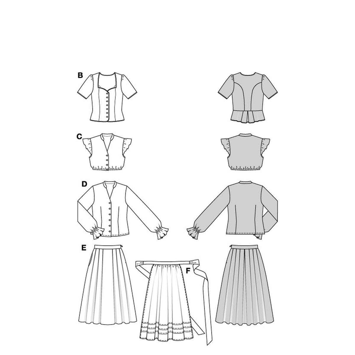 5625-burda-naaipatroon-Dirndle-Oktoberfestkleding-