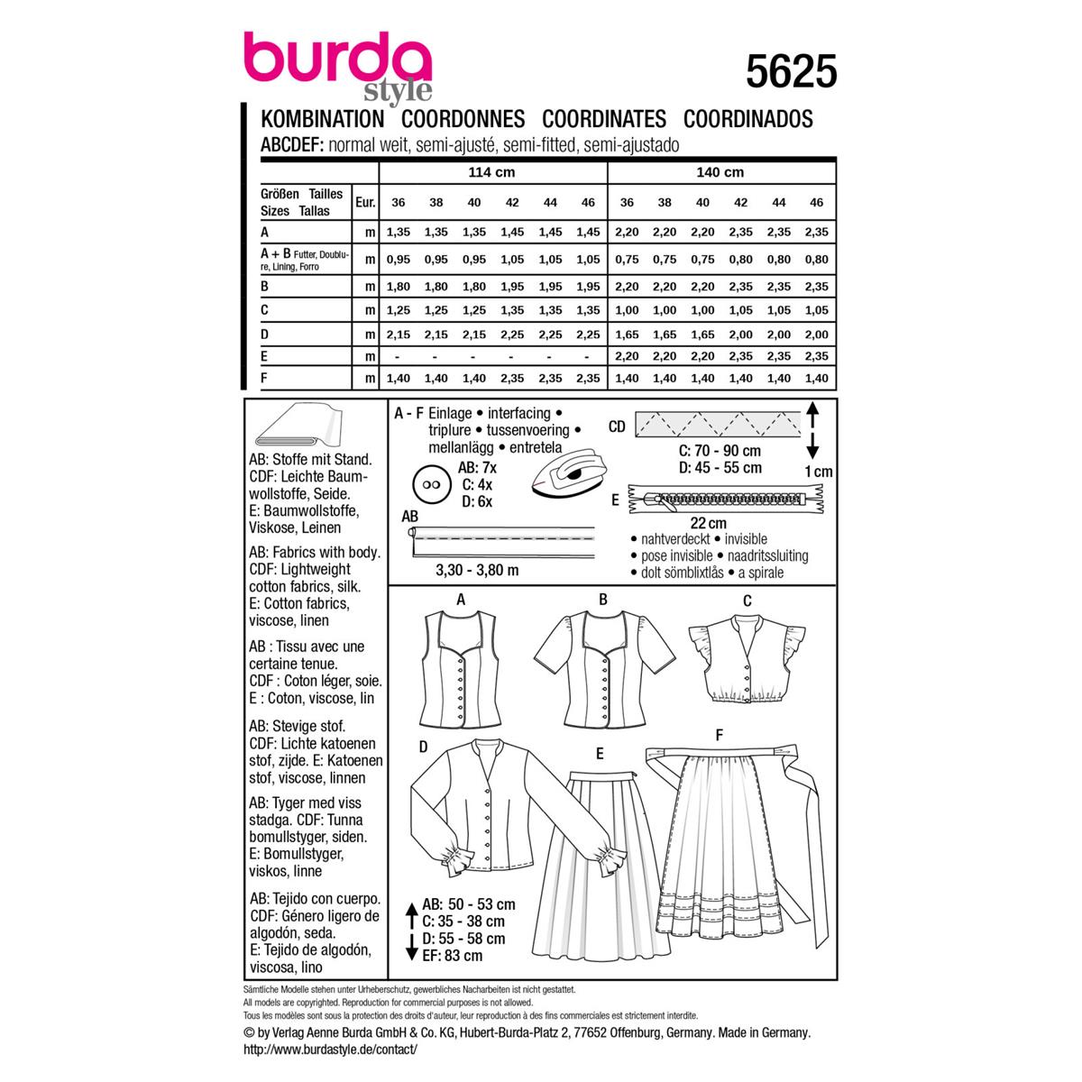5625-burda-naaipatroon-Dirndle-Oktoberfestkleding-