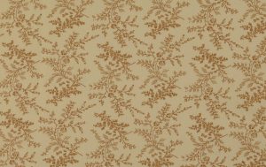 Poplin Katoen Stof, Takjes Print, bruin/offwhite. A.046-1