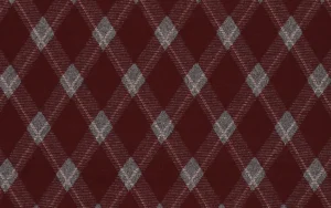 Knitted jacquard stof, ruit print, rood. A.058-1