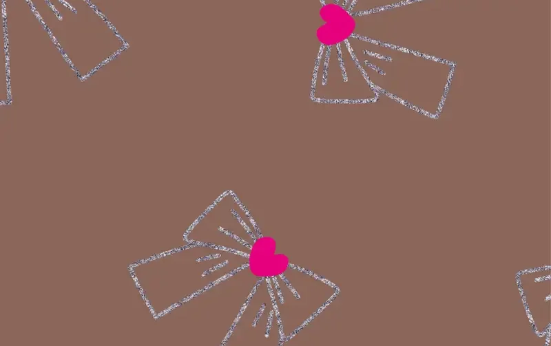 French terry stof, strikjes print glitter, bruin/roze/zilver. A.072-1