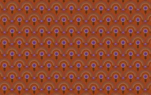 Poplin katoen stof, bloemen print, paars/rood. A.108-1