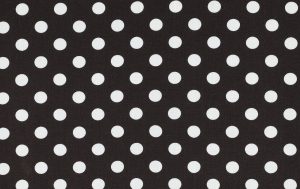 Viscose stof, polka dots print, donkerbruin/wit. A.143-1