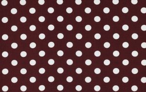 Viscose stof, polka dots print, bordeauxrood/wit. A.146-1