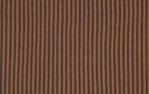 Double gauze stof, garengeverfde streep print, blauw/bruin. A.172-1