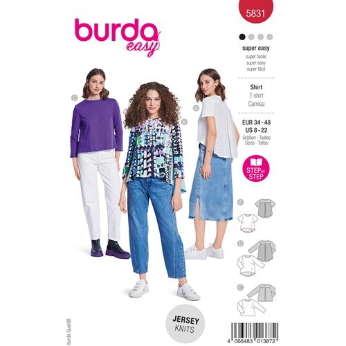 Burda Style, Naaipatroon shirt, 5831-1