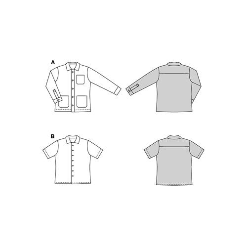 Burda Style, Naaipatroon Shirt mannen, 5842-8