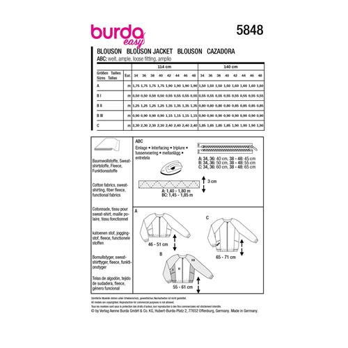 Burda Style, Naaipatroon blouse, 5848-11