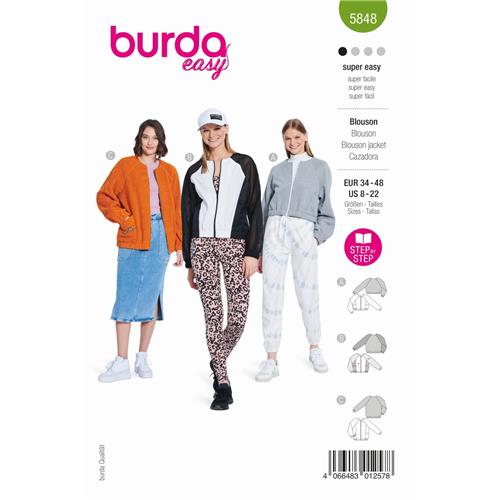 Burda Style, Naaipatroon blouse, 5848-1