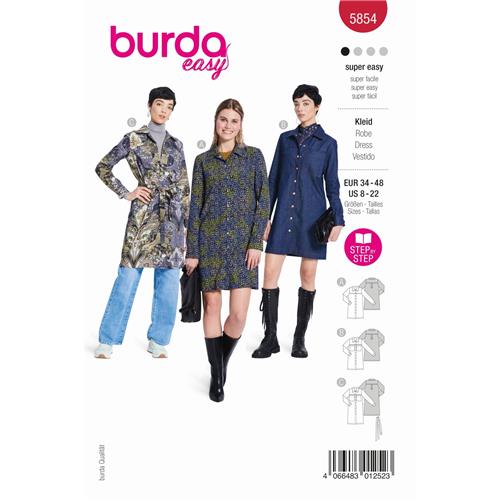 Burda Style, Naaipatroon jurk, 5854-1