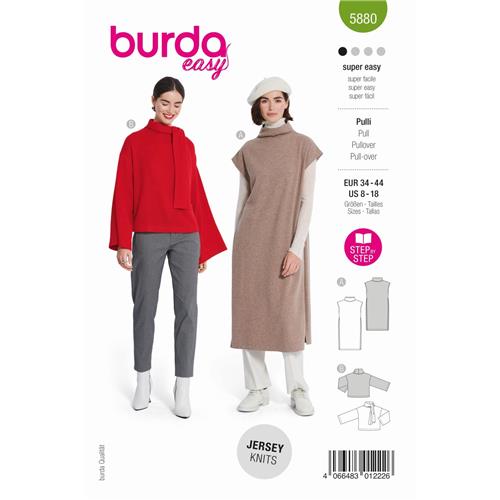 Burda Style, Naaipatroon top. 5880-1