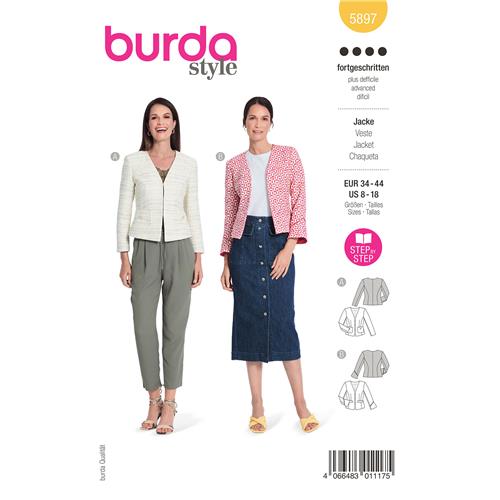 Burda Style, Naaipatroon jacket. 5897-1