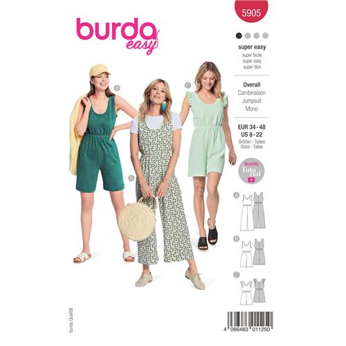 Burda Style, Naaipatroon jumpsuit. 5905-1