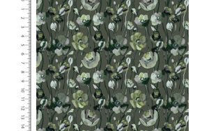 Jersey digital stof, groen. A.195-1