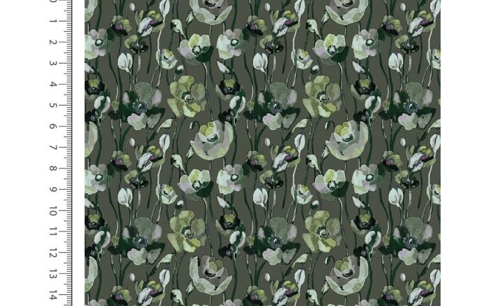 Jersey digital stof, groen. A.195-1