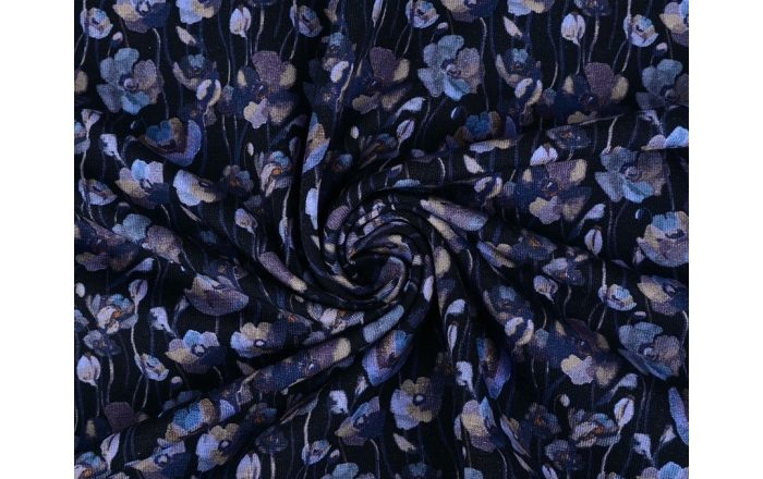 Jersey digital stof, blauw. A.197-2