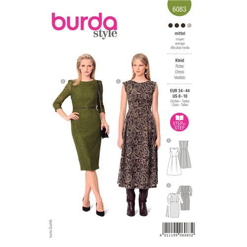 Burda Style, Naaipatroon Jurk. 6083-1