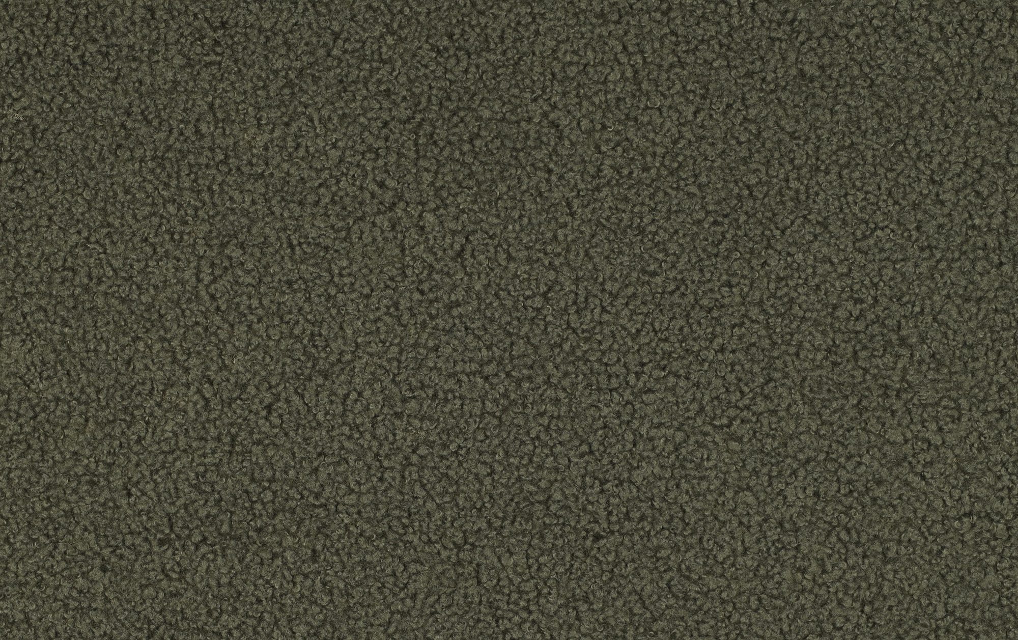 Teddy fleece stof, dubbelzijdig, legergroen. A.212-1